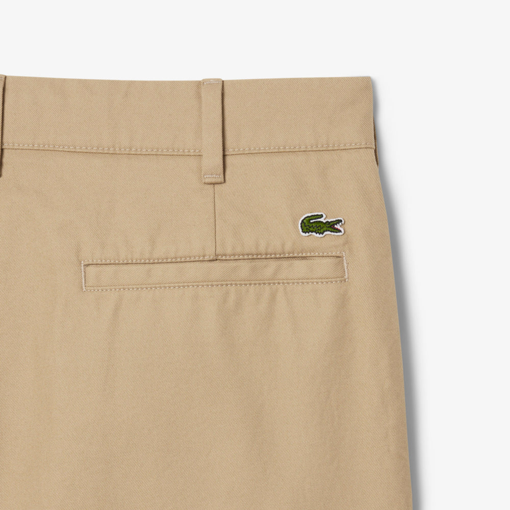 Cotton Gabardine Pleat Front Chino Pants