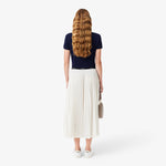 Long Pleated Elasticated Waist Skirt