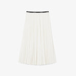 Long Pleated Elasticated Waist Skirt