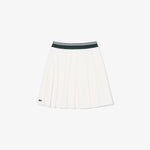 Oxford Cotton Pleated Skirt