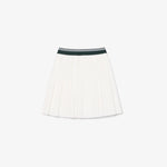 Oxford Cotton Pleated Skirt