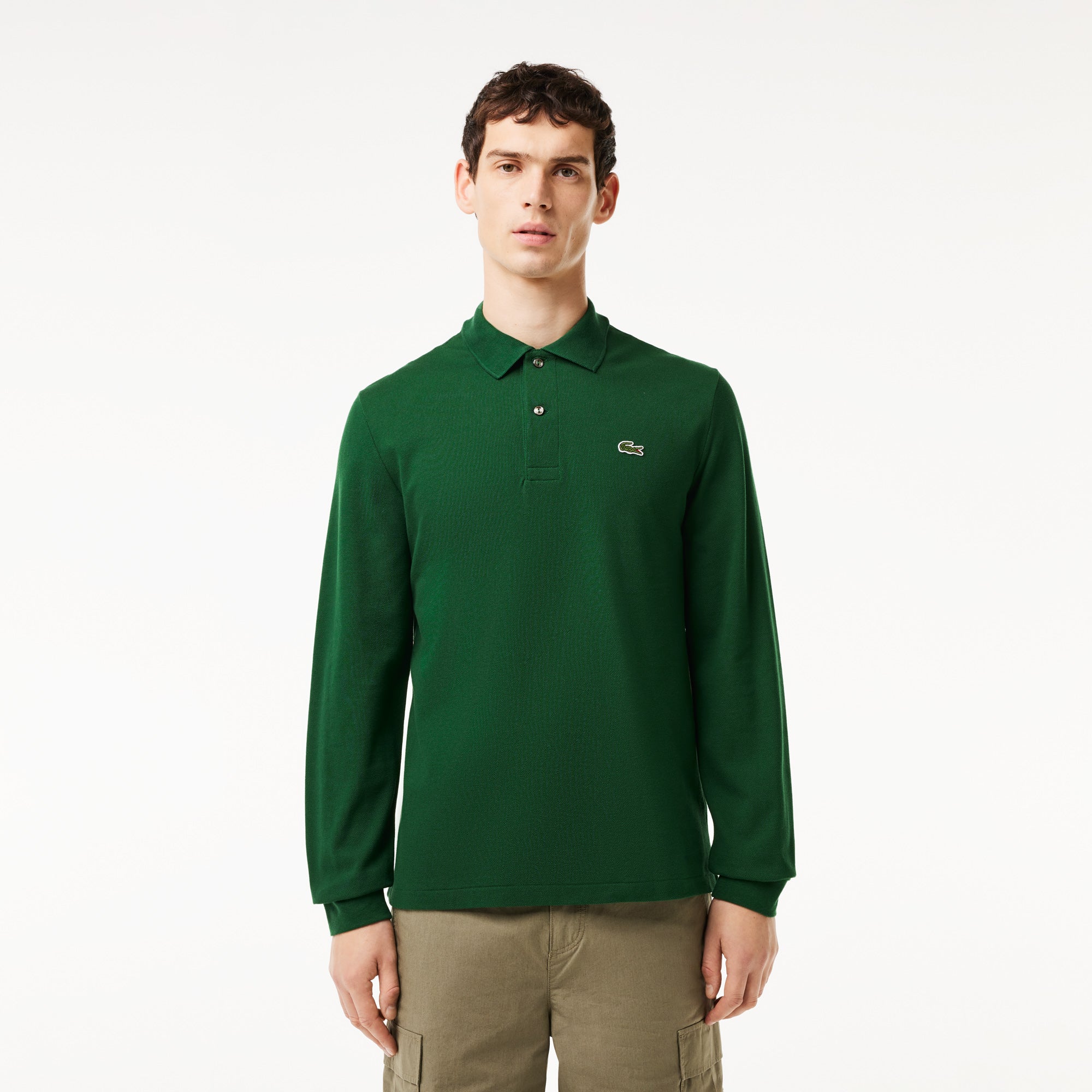 Original L.12.12 Long Sleeve Cotton Polo Shirt 7 XXL