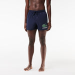 Croc Print Swim Trunks