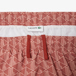 Mid Length Monogram Print Swim Trunks