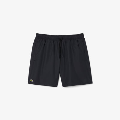 Mid Length Monochrome Swim Trunks