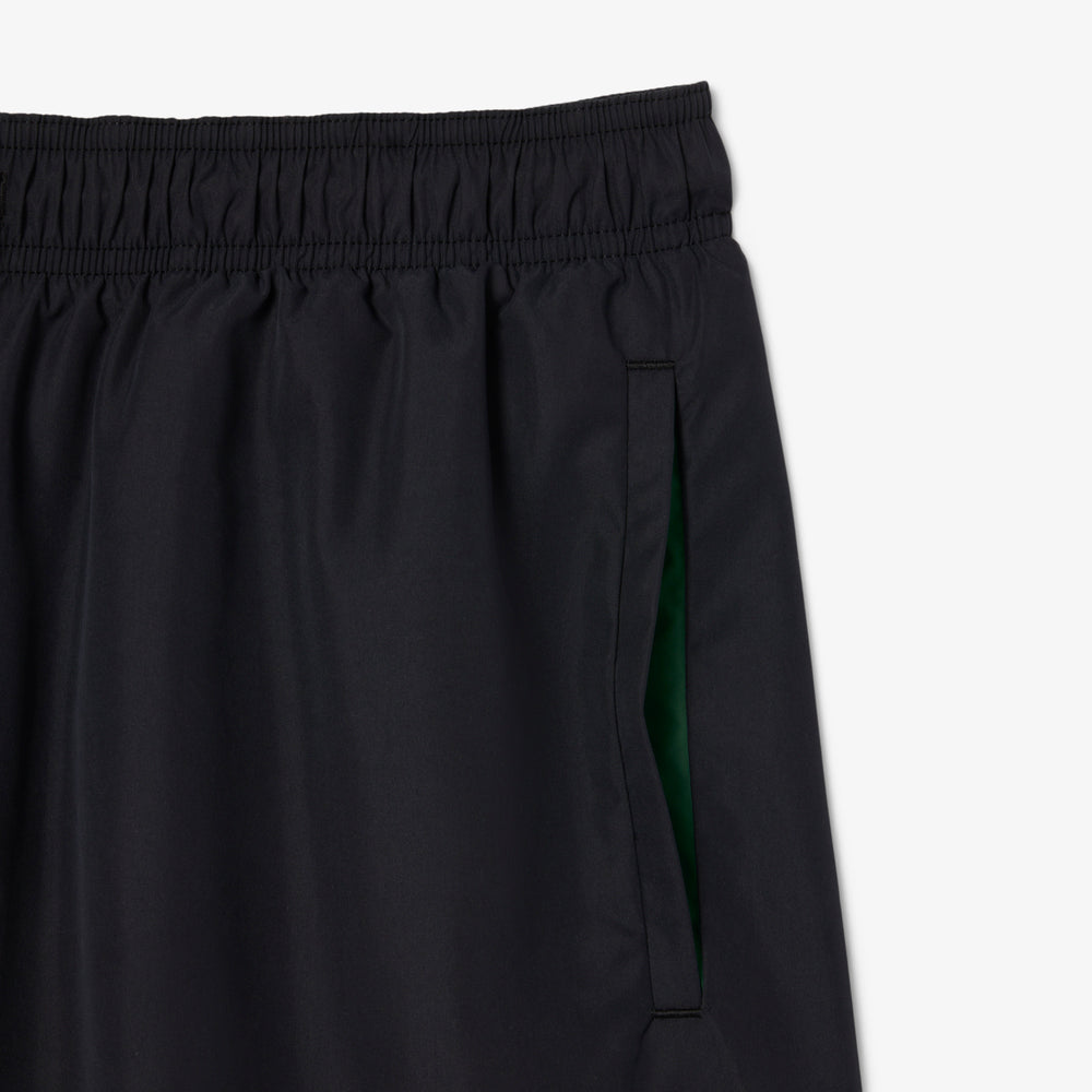 Mid Length Monochrome Swim Trunks