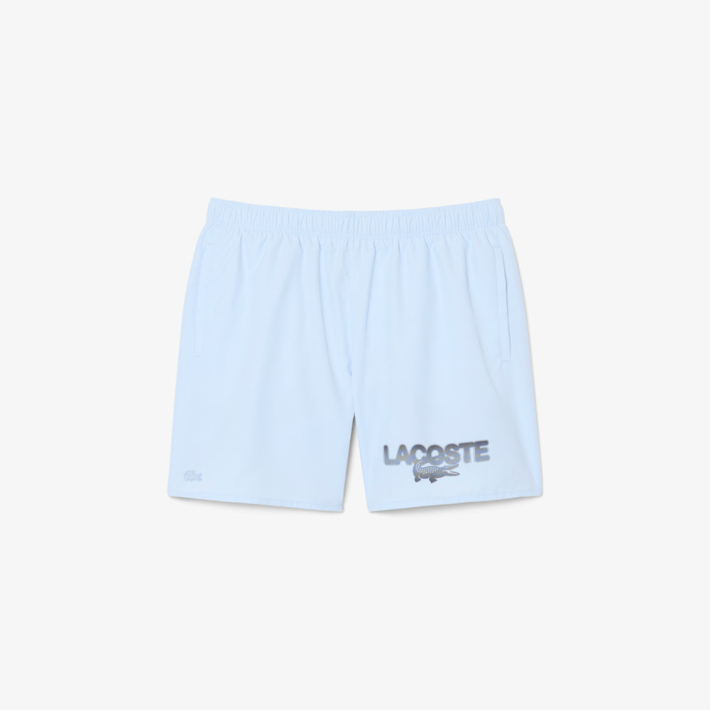 Mid Length Printed Swim Trunks