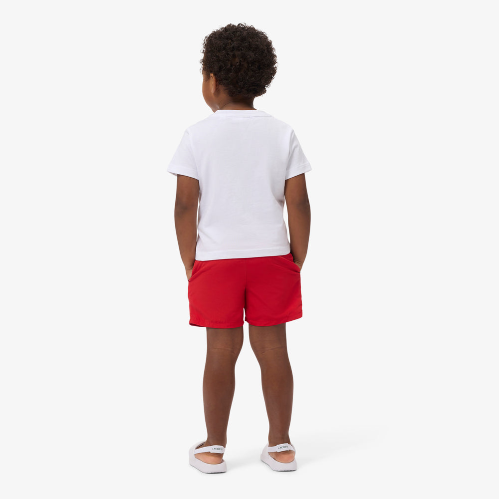 Monochrome Lined Swim Trunks
