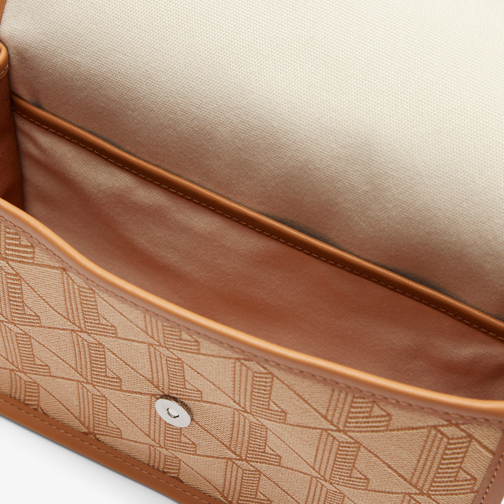 Heritage Monogram Jacquard Flap Close Shoulder Bag