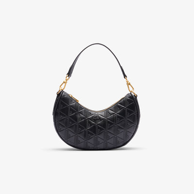 Maheki Embossed Leather Half Moon Purse