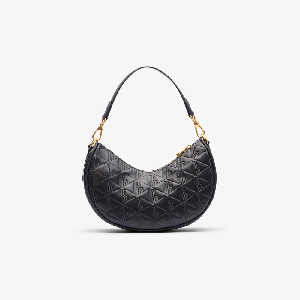 Maheki Embossed Leather Half Moon Purse