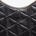 Maheki Embossed Leather Half Moon Purse