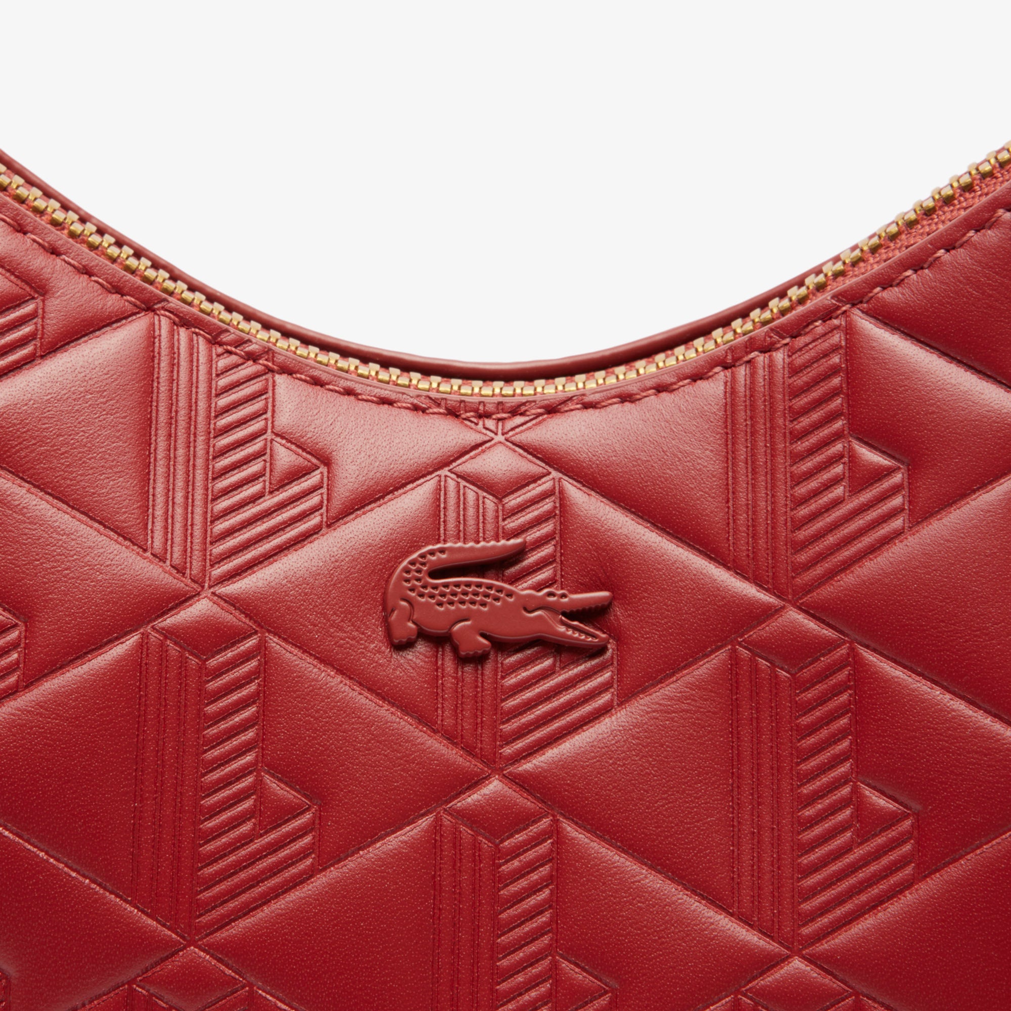 Maheki Embossed Leather Half Moon Purse – Lacoste ZA