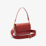 Maheki Embossed Leather Shoulder Bag