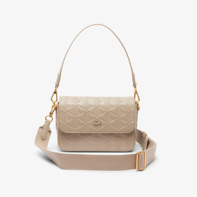 Maheki Embossed Leather Shoulder Bag