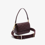 Maheki Embossed Leather Shoulder Bag