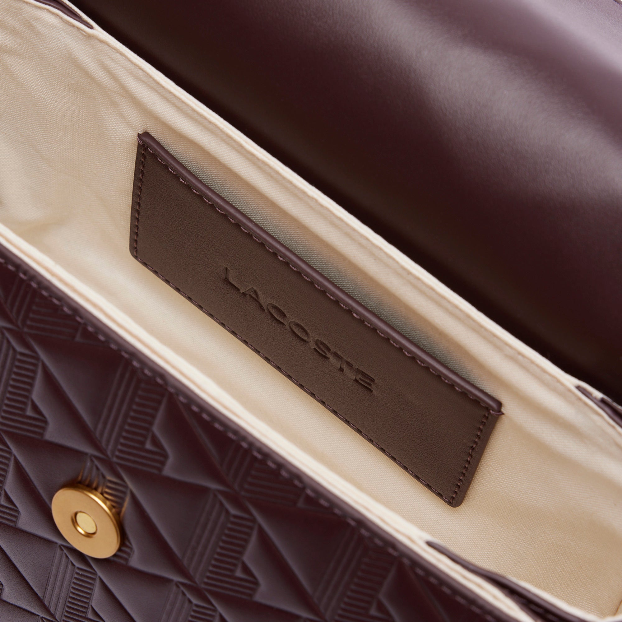 Maheki Embossed Leather Shoulder Bag – Lacoste ZA