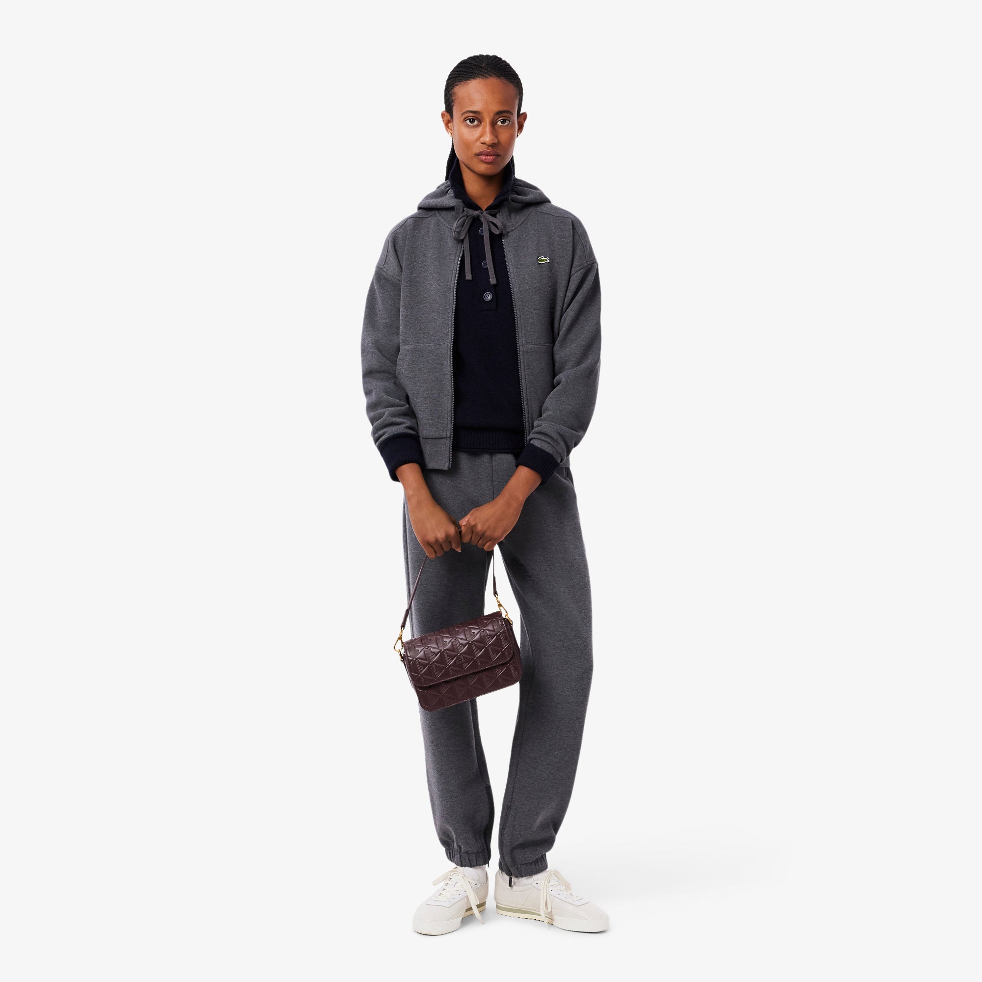 Maheki Embossed Leather Shoulder Bag – Lacoste ZA