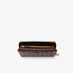 Maheki Zipped Embossed Leather Billfold