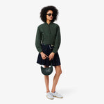 Small Chantaco Embossed Leather Half Moon Bag