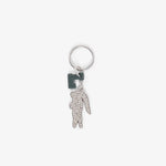 Diamanté Crocodile L Charms Key Ring