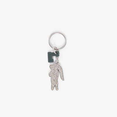 Diamanté Crocodile L Charms Key Ring