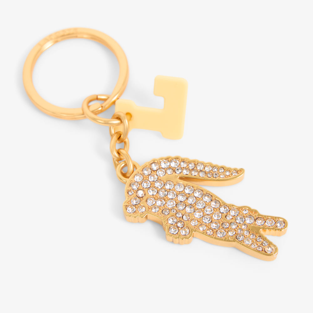 Diamanté Crocodile L Charms Key Ring