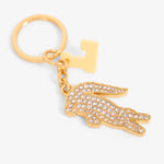 Diamanté Crocodile L Charms Key Ring