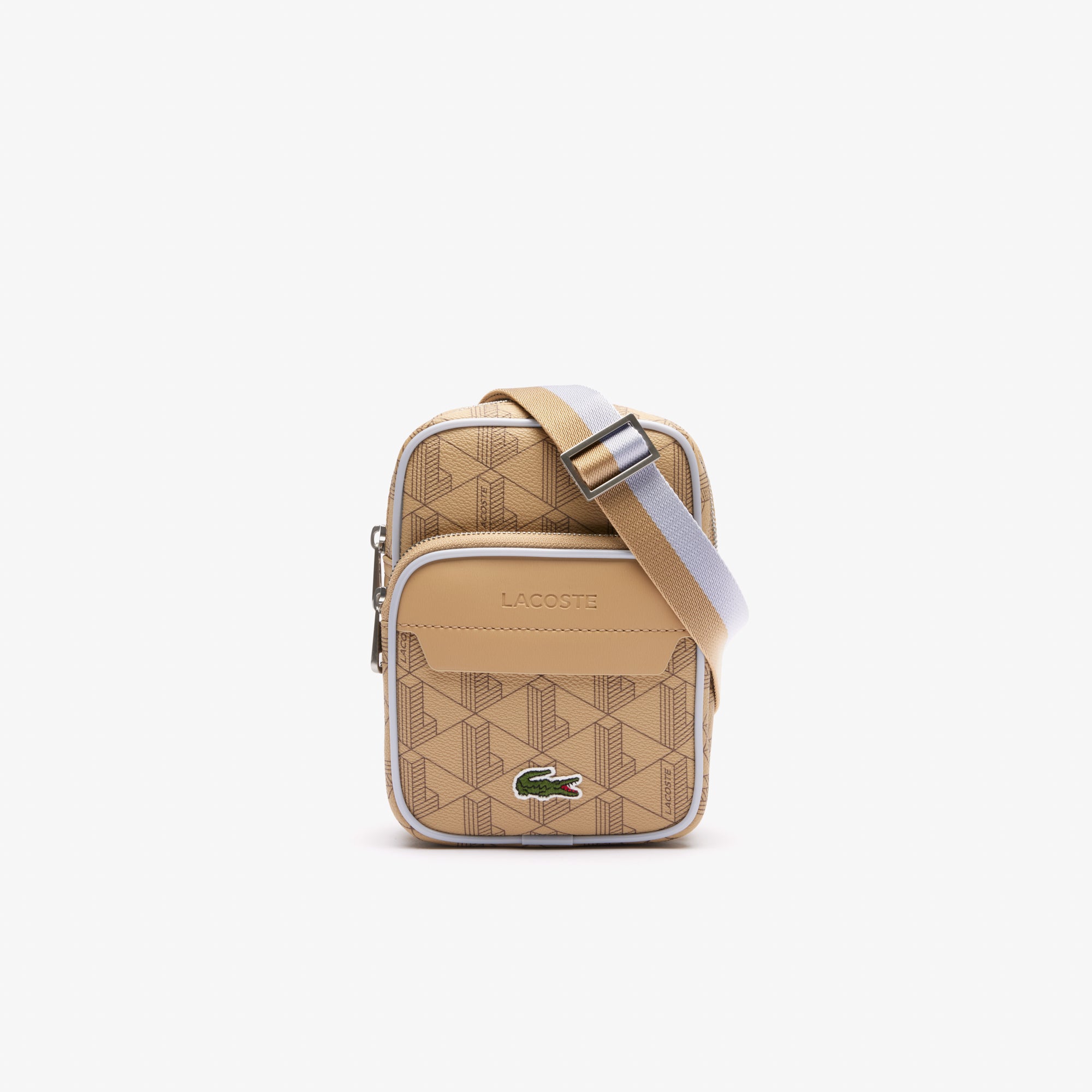 Small The Blend Grain Effect Shoulder Bag Lacoste ZA