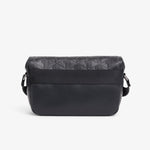 Small Monogram Leather Flap Satchel