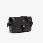 Small Monogram Leather Flap Satchel