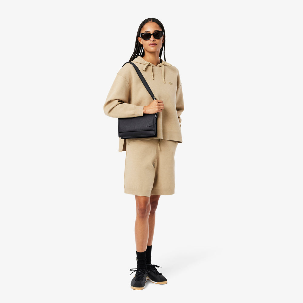 Chantaco Leather Flap Close Reporter Bag