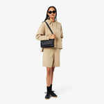 Chantaco Leather Flap Close Reporter Bag