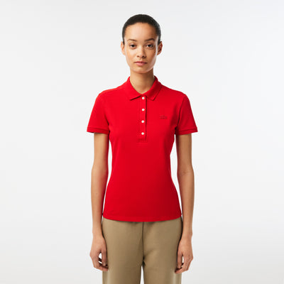 L.12.D Slim Fit Stretch Mini Piqué Polo Shirt