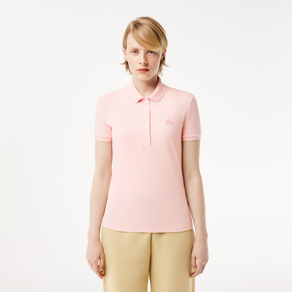 L.12.D Slim Fit Stretch Mini Piqué Polo Shirt