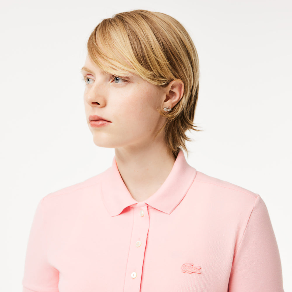 L.12.D Slim Fit Stretch Mini Piqué Polo Shirt