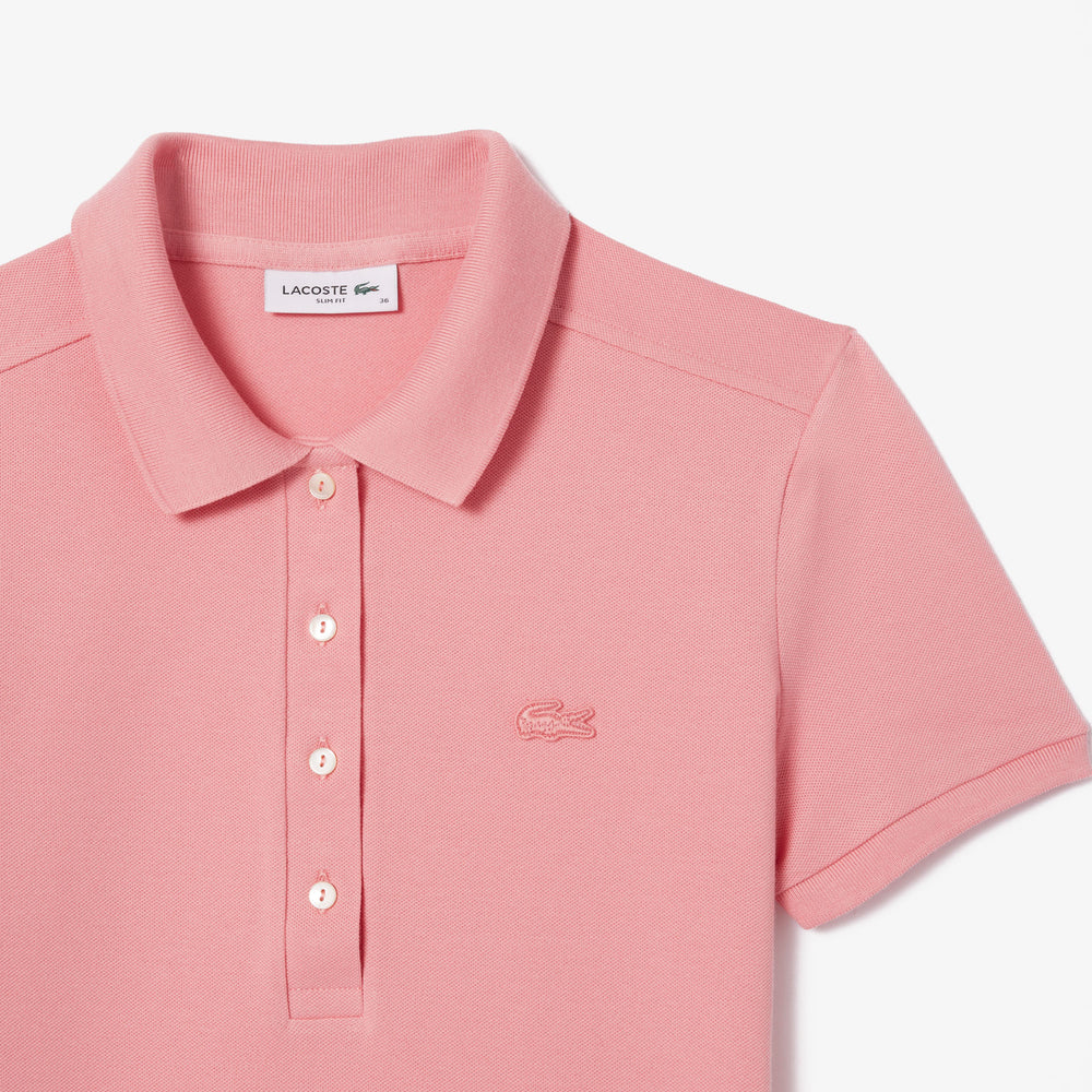 L.12.D Slim Fit Stretch Mini Piqué Polo Shirt