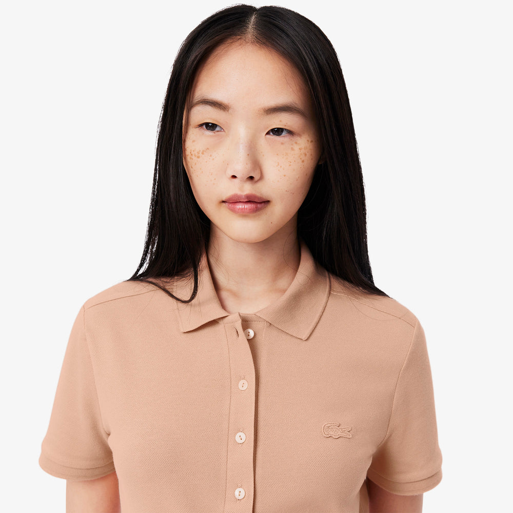 L.12.D Slim Fit Stretch Mini Piqué Polo Shirt