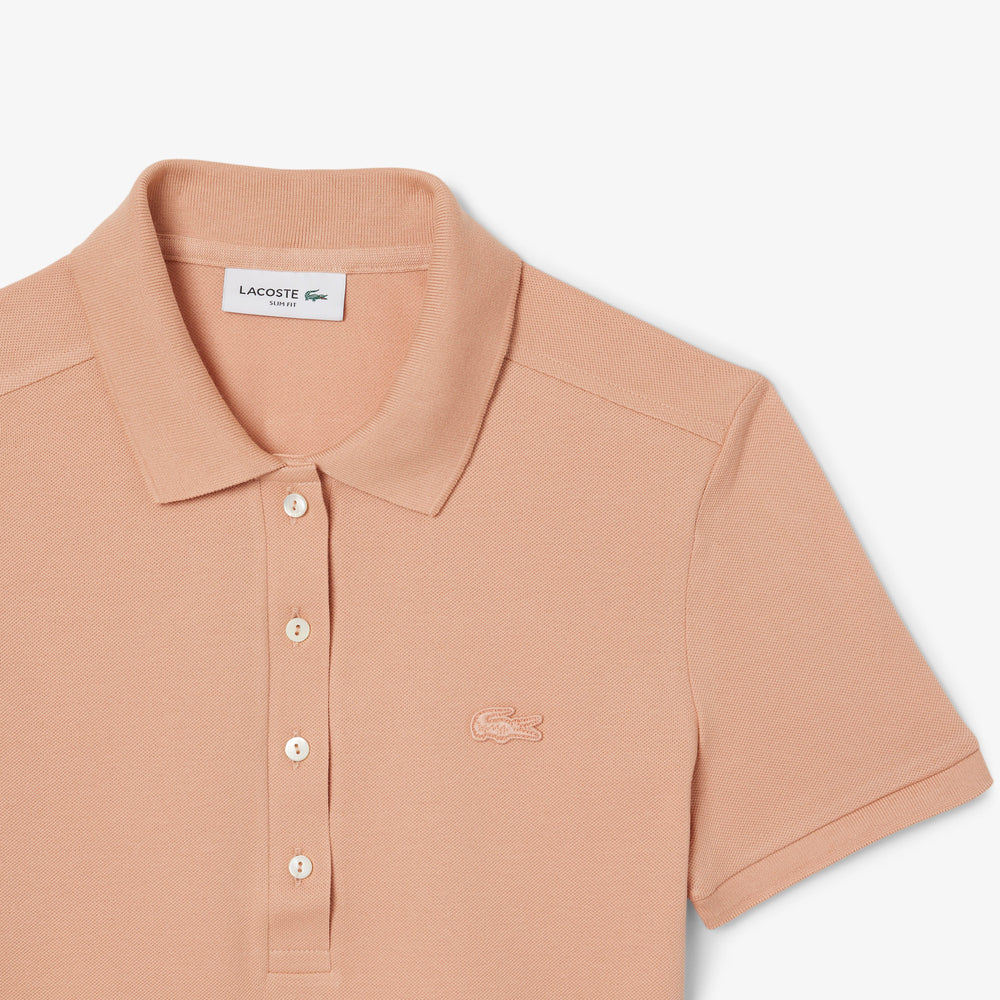 L.12.D Slim Fit Stretch Mini Piqué Polo Shirt
