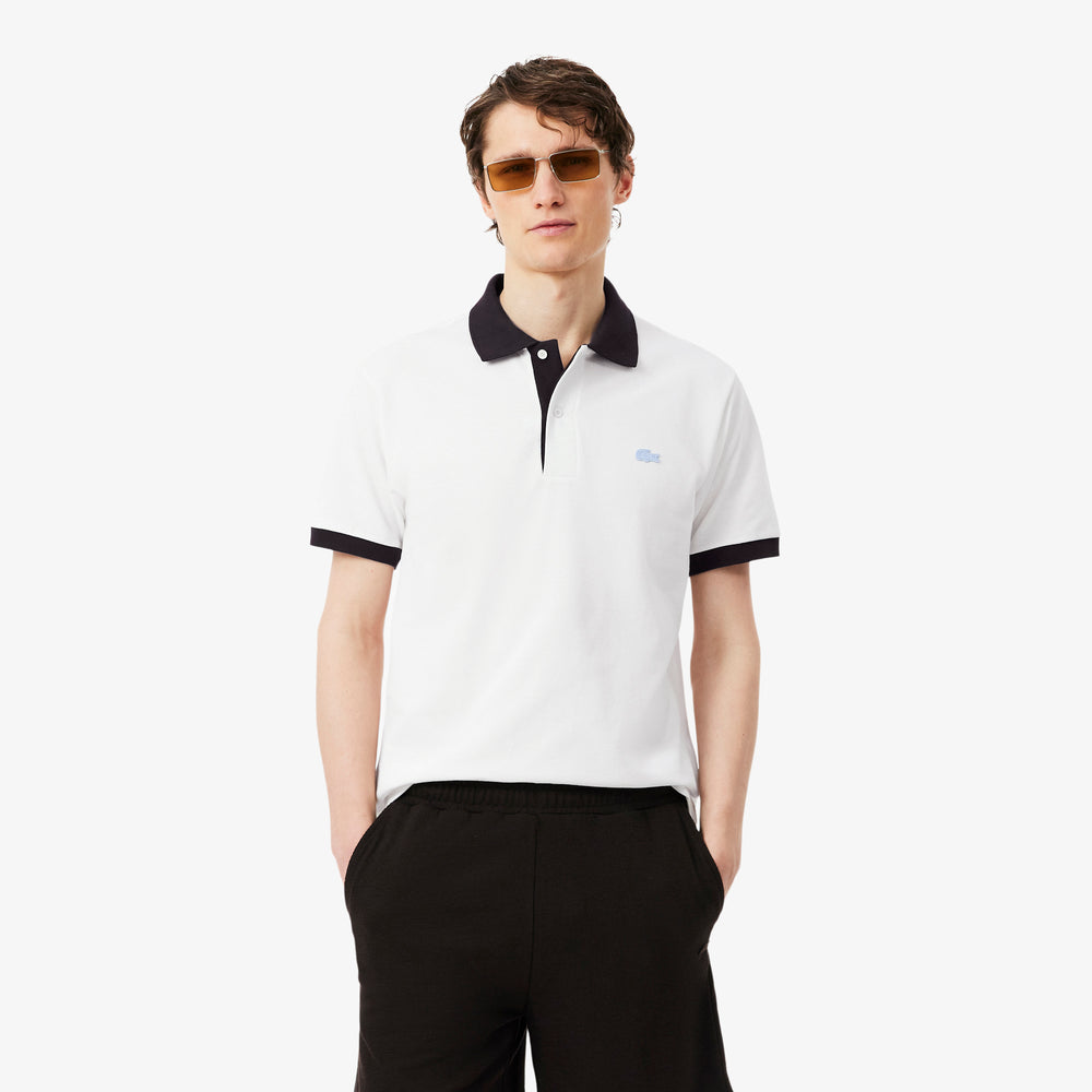 Classic Fit Contrast Rib Polo Shirt
