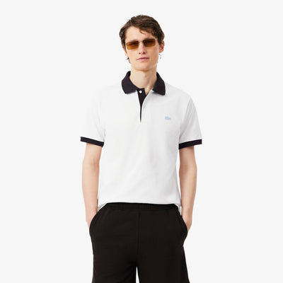 Classic Fit Contrast Rib Polo Shirt