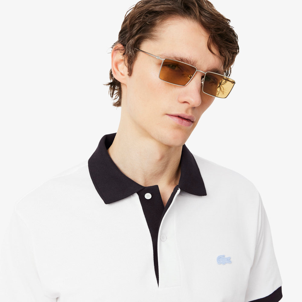 Classic Fit Contrast Rib Polo Shirt