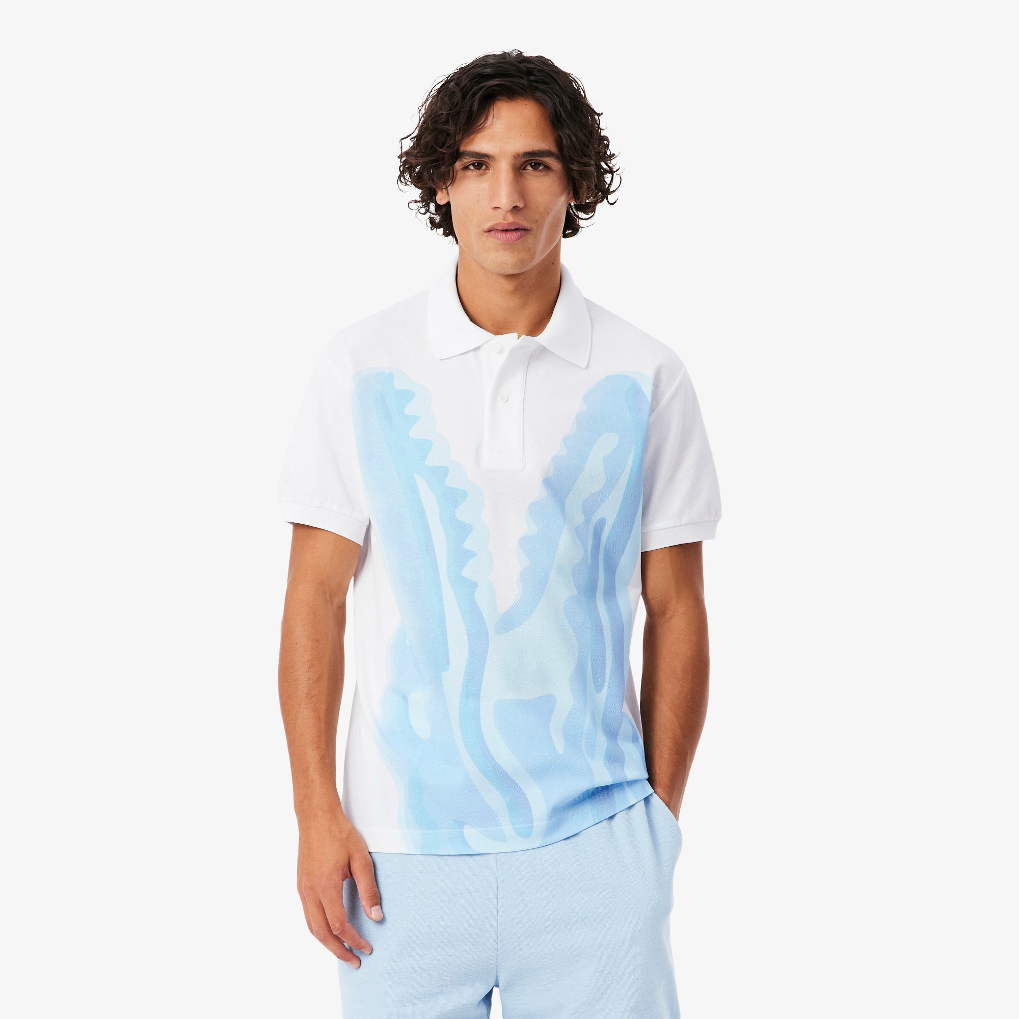 Classic Fit Printed Piqué Polo Shirt – Lacoste ZA