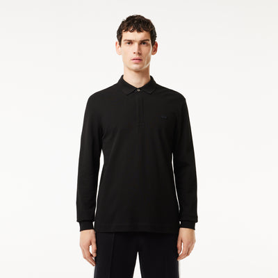 Smart Paris long sleeve stretch cotton Polo Shirt