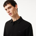 Smart Paris long sleeve stretch cotton Polo Shirt