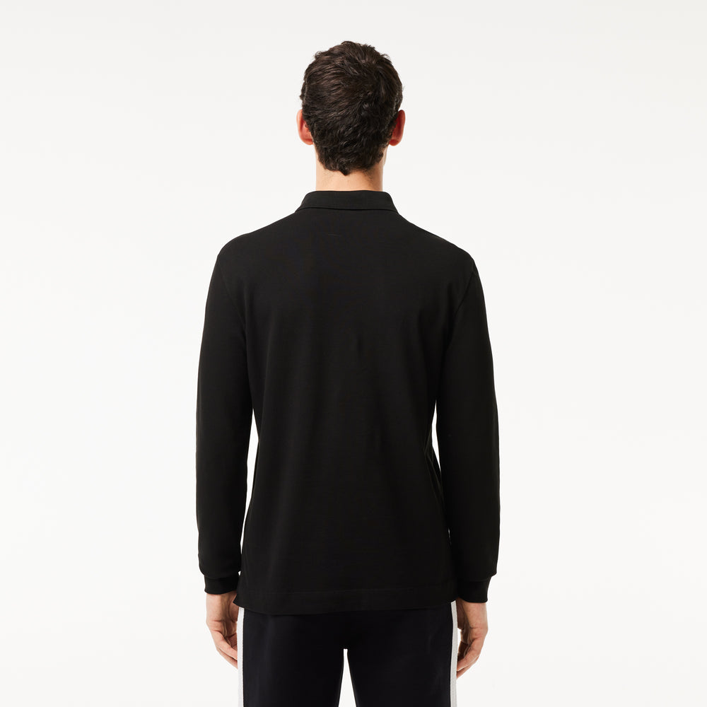 Smart Paris long sleeve stretch cotton Polo Shirt