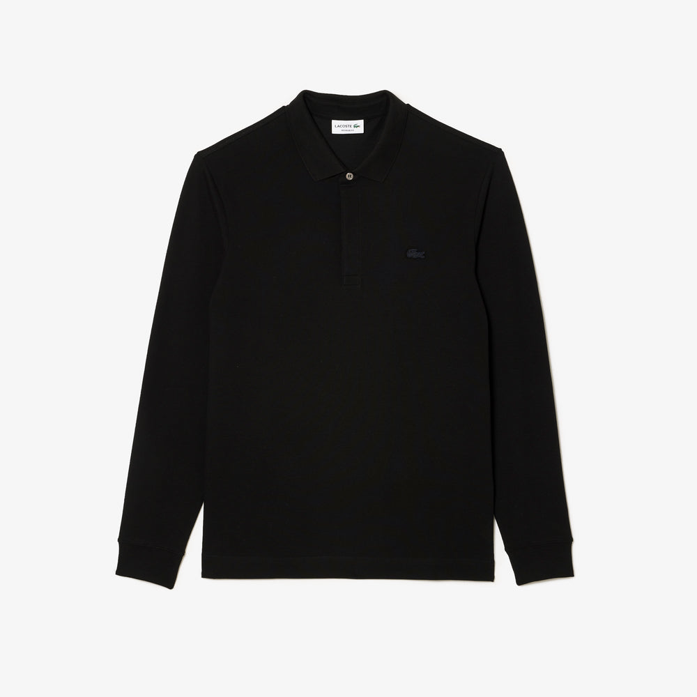 Smart Paris long sleeve stretch cotton Polo Shirt