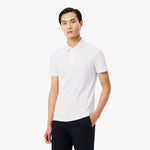 Slim Fit Jacquard Branded Piqué Commuter Polo Shirt