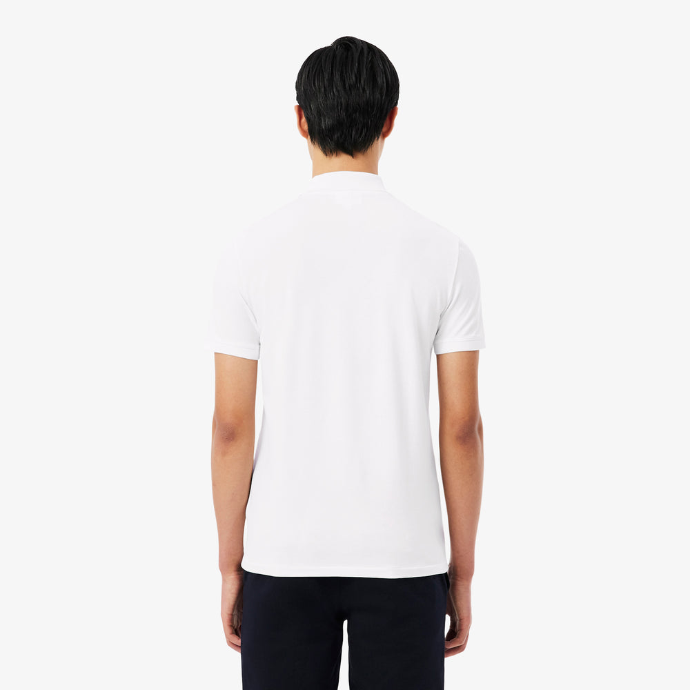 Slim Fit Jacquard Branded Piqué Commuter Polo Shirt