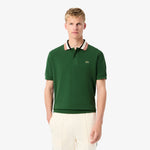 French Made Classic Fit Stripe Collar Polo Shirt